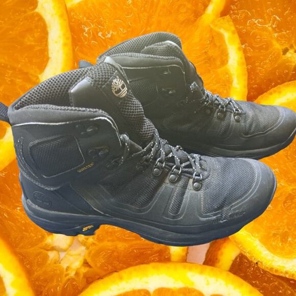 Timberland Gore-Tex Black Work Boots Size 10M Men - Picture 2 of 12